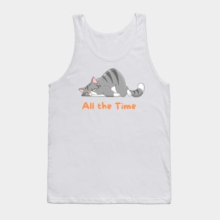 All the Time Lazy Cat Tank Top